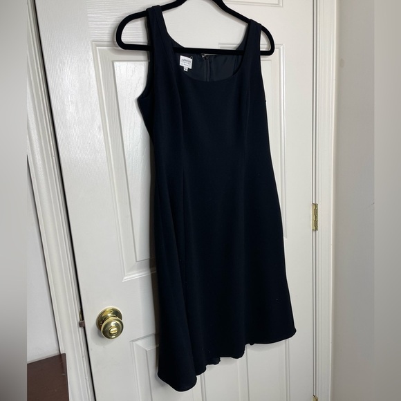 Vintage Armani Collection black sleeveless fit and flare dress 10 - Picture 2 of 12
